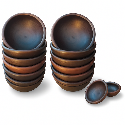 Pack 12 Pailas de Greda 17 cm – Pomaire