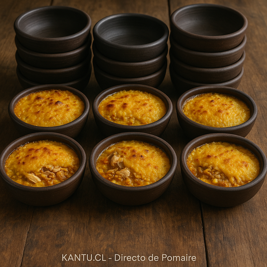 Pack 6 Pailas de Greda 17 cm - Pomaire